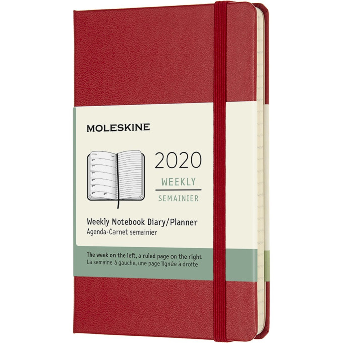 Еженедельник MOLESKINE Classic Weekly Pocket, красный