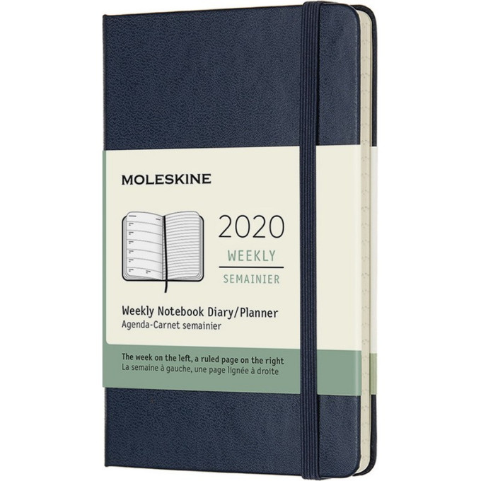 Еженедельник MOLESKINE Classic Weekly Pocket, синий сапфир