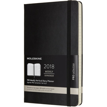 Еженедельник MOLESKINE PRO Vertical Large, чёрный