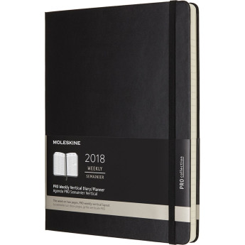 Еженедельник MOLESKINE PRO VERTICAL XL, черный
