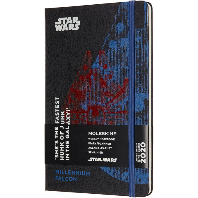 Еженедельник MOLESKINE STAR WARS LE FALCON (чёрный)