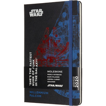 Еженедельник MOLESKINE Star Wars «Сокол тысячелетия», черный (Large)