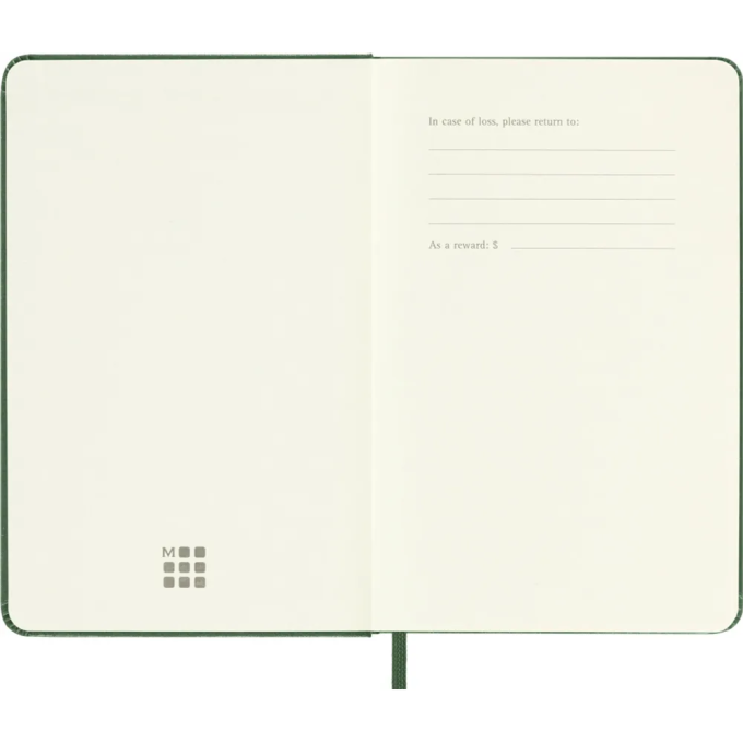 Еженедельник на 2025 год MOLESKINE CLASSIC DHK1512WN2 9х14см твердая обложка зеленый