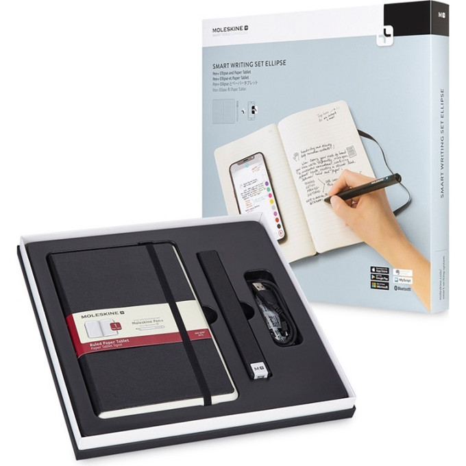 Набор MOLESKINE Smart Writing: блокнот Paper Tablet и ручка Smart Pen+ Ellipse
