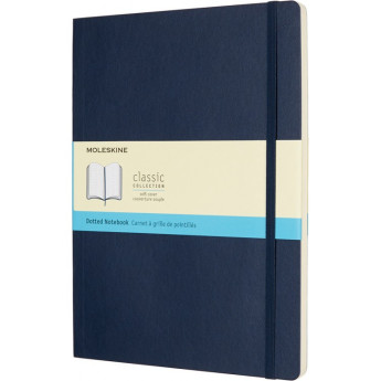 Блокнот MOLESKINE Classic Soft XLarge, пунктирная разметка, синий сапфир
