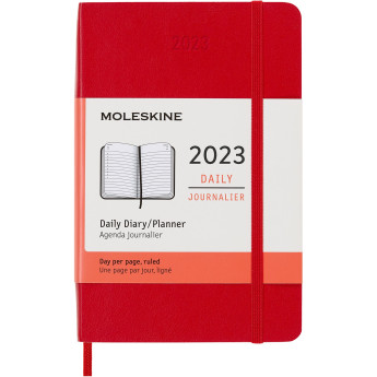 Ежедневник MOLESKINE Classic Soft Pocket, красный, датированный