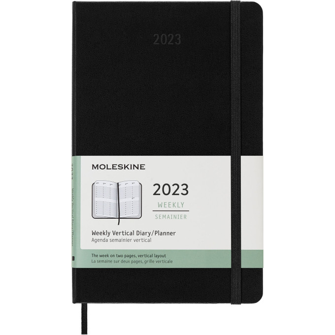 Еженедельник MOLESKINE Classic Weekly Vertical Large, чёрный